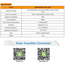 EPEVER WiFi 2.4G RJ45 D WiFi to Cloud Module Remote Monitor